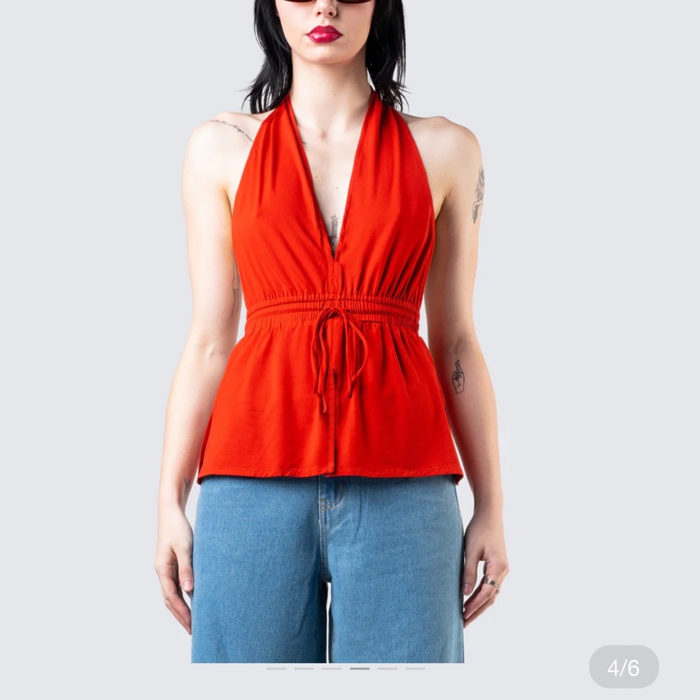 Strapless Halter Top